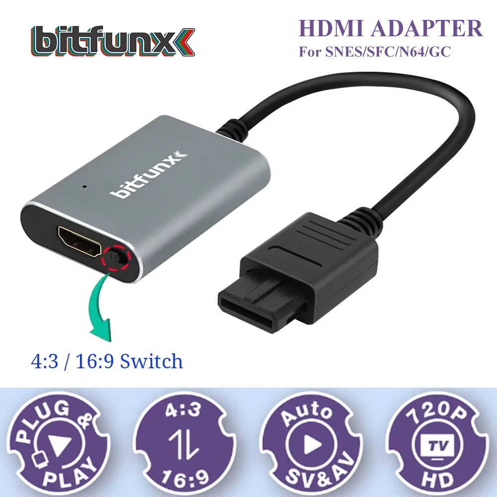 Retro Gaming Os - Bitfunx 720P Svideo / AV To