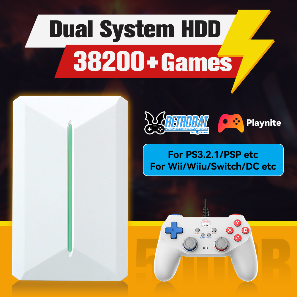 Retro Gaming Os - Retrobat＆Playnite System HDD Retro Game Console