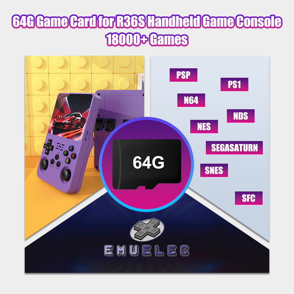Retro Gaming Expo - 64G Game TF Card for R36S