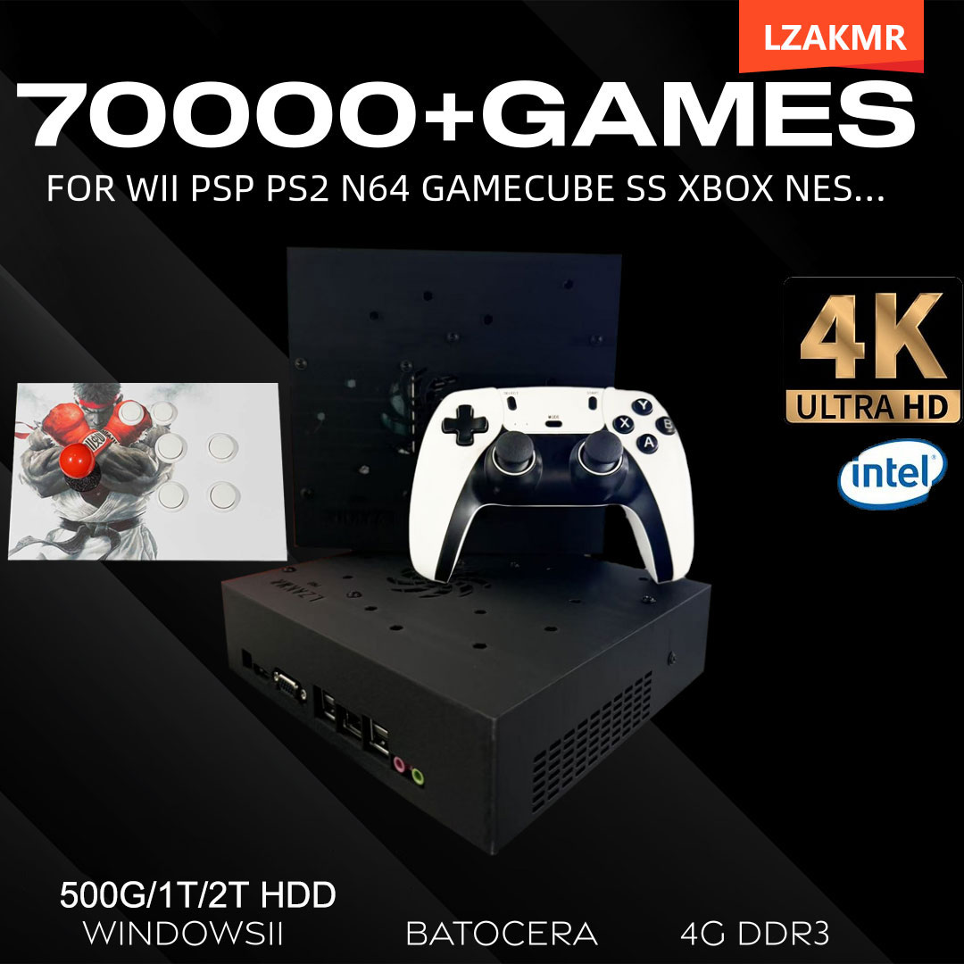 Retro Gaming Gifts - Retro Gaming Console 70000+ Games 2TB