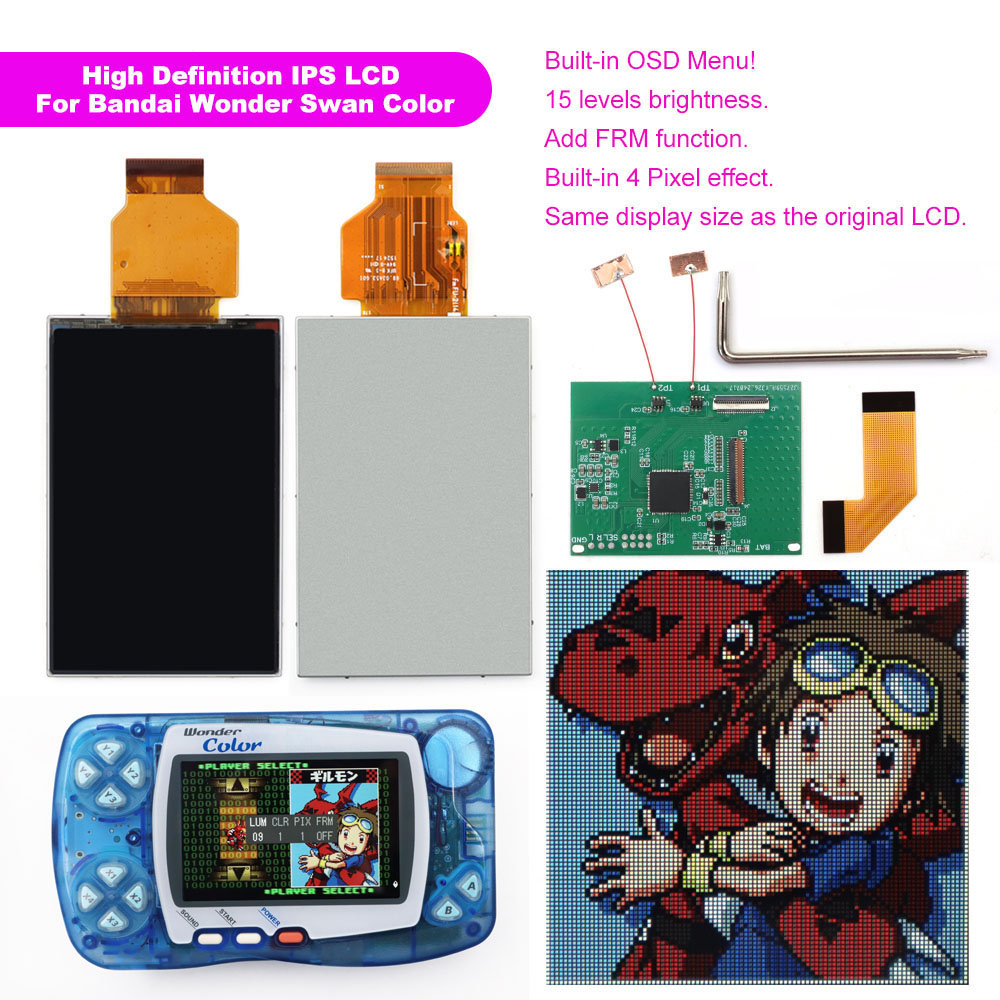 Newest WSC Hightlight IPS LCD  - Retro Gaming Monitor recension och pris