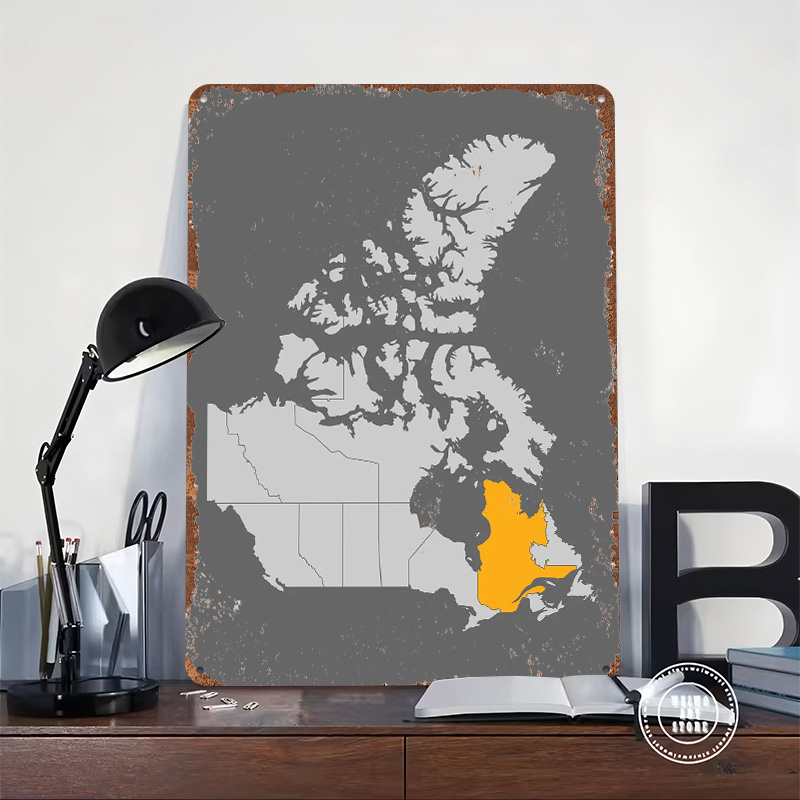 Map of Canada With Quebec High - Retro Gaming Quebec recension och pris