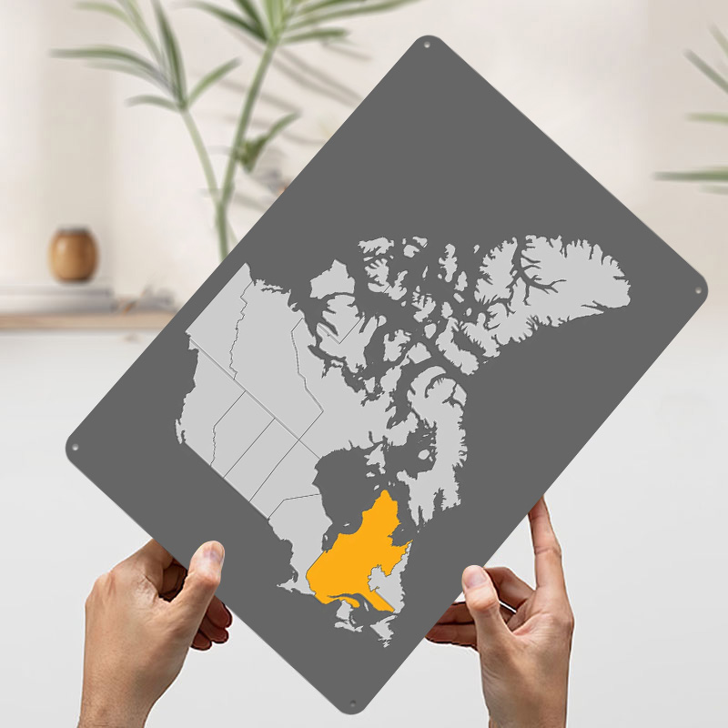 Map of Canada With Quebec High - Retro Gaming Quebec recension och pris