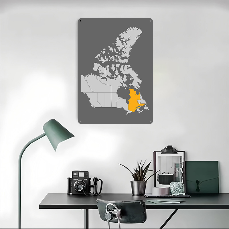 Map of Canada With Quebec High - Retro Gaming Quebec recension och pris