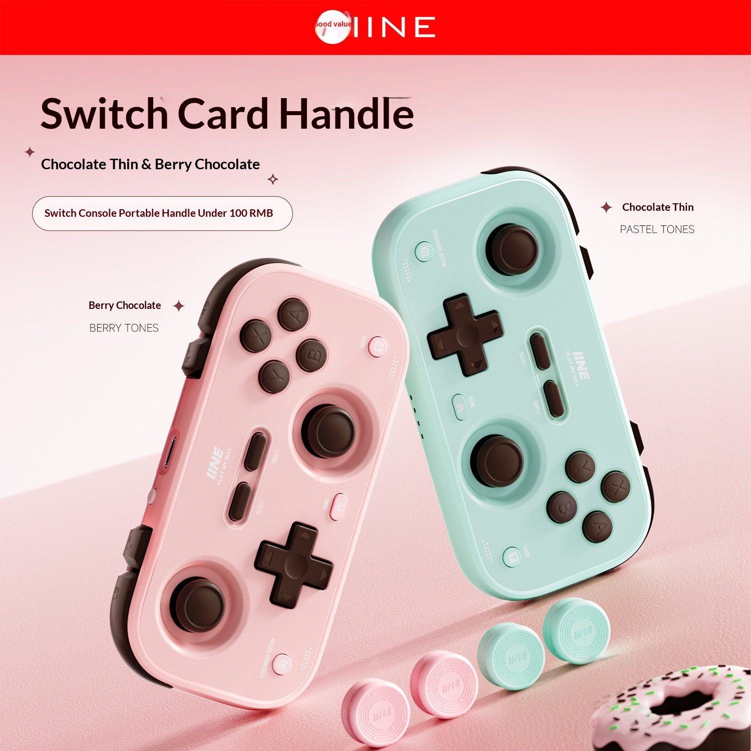 IINE Palm-Sized Gamepads Dual  - Retro Gaming Phone recension och pris