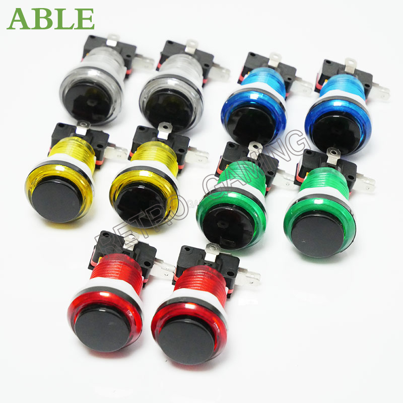 12pcs 6 Colors Arcade LED Push - Retro Gaming Shop recension och pris